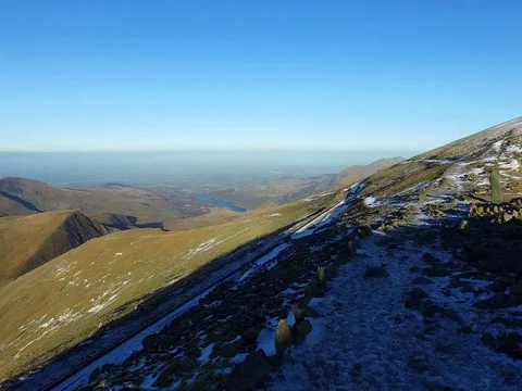 Mount Snowden 库存影片 71198807