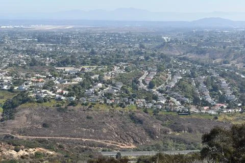 Mount Soledad breathtaking panoramic views from all directions Stock Photos