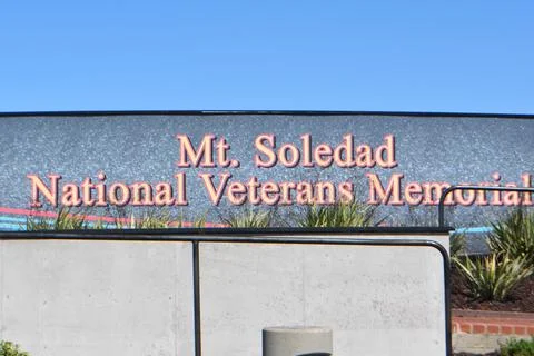Mount Soledad breathtaking panoramic views from all directions Stock Photos