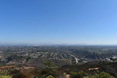 Mount Soledad breathtaking panoramic views from all directions Stock Photos