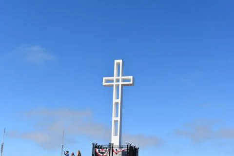 Mount Soledad breathtaking panoramic views from all directions Stock Photos