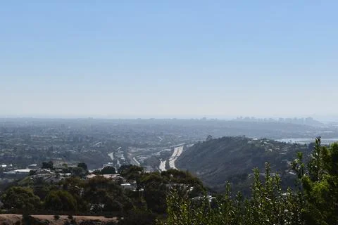 Mount Soledad breathtaking panoramic views from all directions Stock Photos