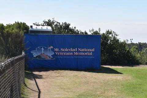 Mount Soledad breathtaking panoramic views from all directions Stock Photos