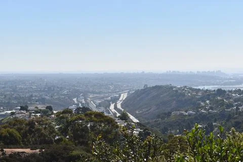 Mount Soledad breathtaking panoramic views from all directions Stock Photos