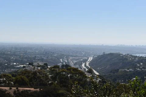 Mount Soledad breathtaking panoramic views from all directions Stock Photos