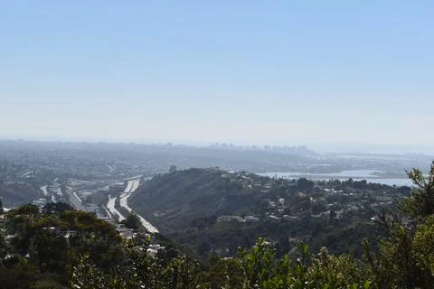 Mount Soledad breathtaking panoramic views from all directions Stock Photos