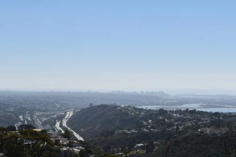 Mount Soledad breathtaking panoramic views from all directions Stock Photos