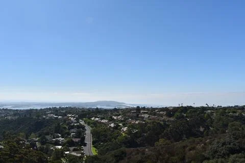 Mount Soledad breathtaking panoramic views from all directions Stock Photos