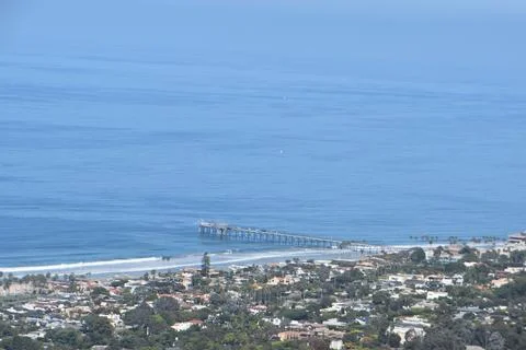 Mount Soledad breathtaking panoramic views from all directions Stock Photos
