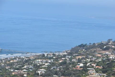 Mount Soledad breathtaking panoramic views from all directions Stock Photos