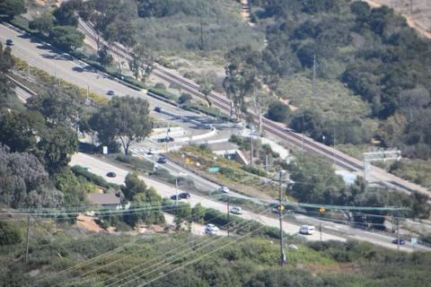 Mount Soledad breathtaking panoramic views from all directions Stock Photos