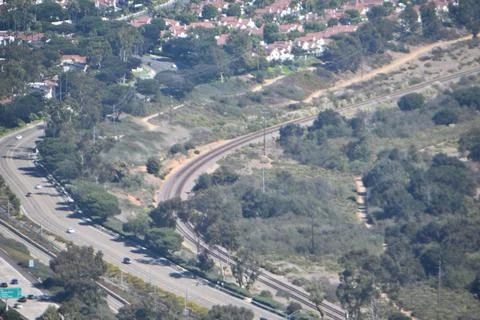 Mount Soledad breathtaking panoramic views from all directions Stock Photos
