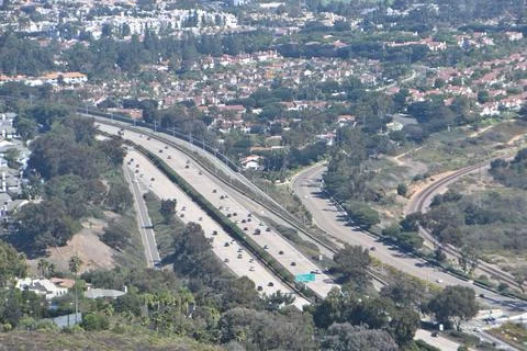 Mount Soledad breathtaking panoramic views from all directions Stock Photos
