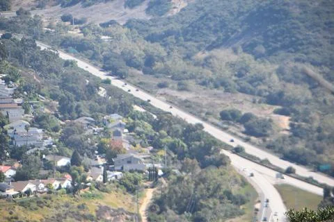 Mount Soledad breathtaking panoramic views from all directions Stock Photos
