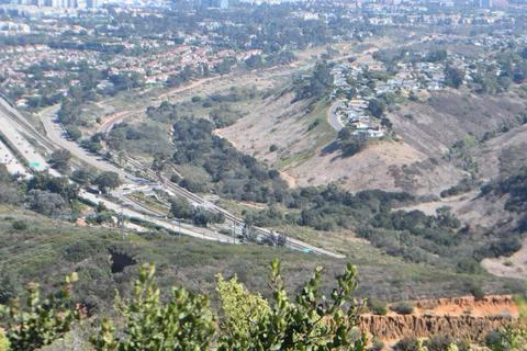 Mount Soledad breathtaking panoramic views from all directions Stock Photos