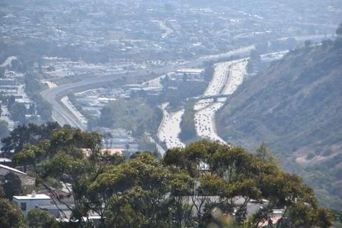 Mount Soledad breathtaking panoramic views from all directions Stock Photos