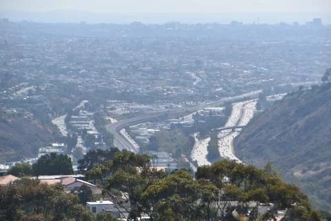 Mount Soledad breathtaking panoramic views from all directions Stock Photos