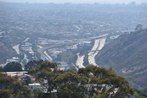 Mount Soledad breathtaking panoramic views from all directions Stock Photos