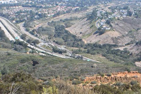 Mount Soledad breathtaking panoramic views from all directions Stock Photos