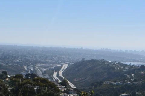 Mount Soledad breathtaking panoramic views from all directions Stock Photos