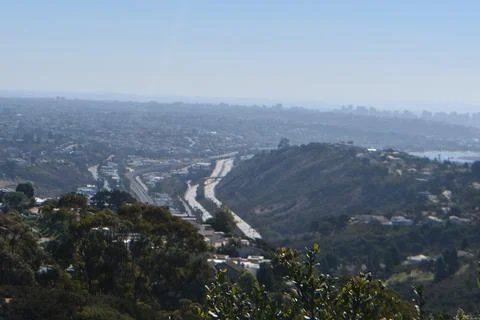 Mount Soledad breathtaking panoramic views from all directions Stock Photos