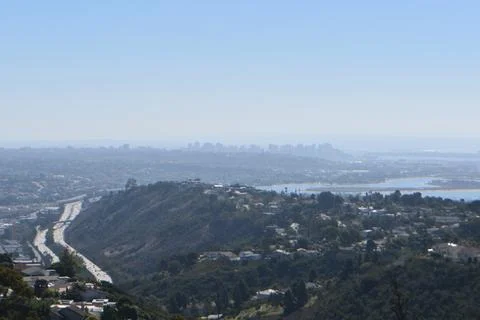 Mount Soledad breathtaking panoramic views from all directions Stock Photos
