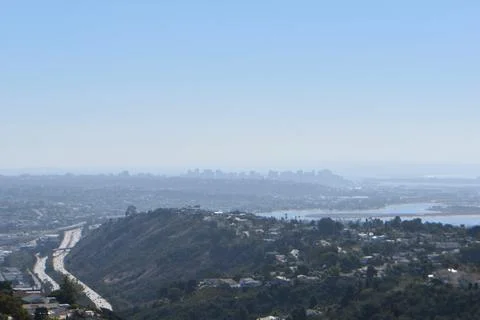 Mount Soledad breathtaking panoramic views from all directions Stock Photos