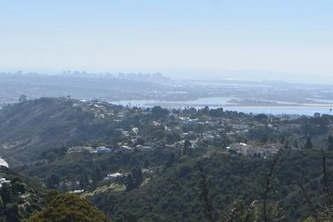 Mount Soledad breathtaking panoramic views from all directions Stock Photos