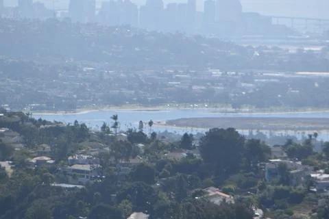 Mount Soledad breathtaking panoramic views from all directions Stock Photos