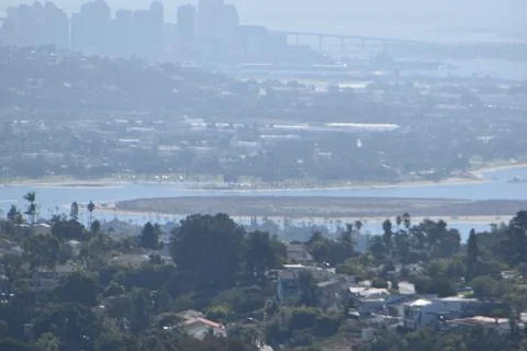 Mount Soledad breathtaking panoramic views from all directions Stock Photos