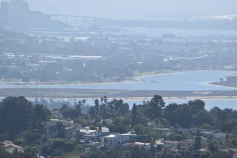 Mount Soledad breathtaking panoramic views from all directions Stock Photos