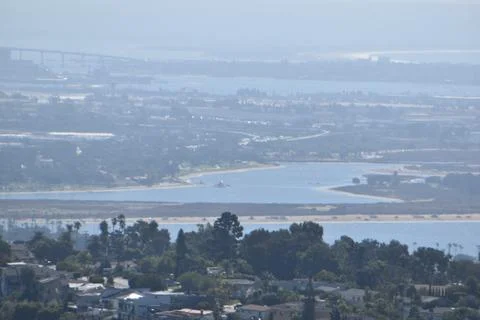Mount Soledad breathtaking panoramic views from all directions Stock Photos
