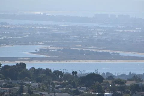 Mount Soledad breathtaking panoramic views from all directions Stock Photos