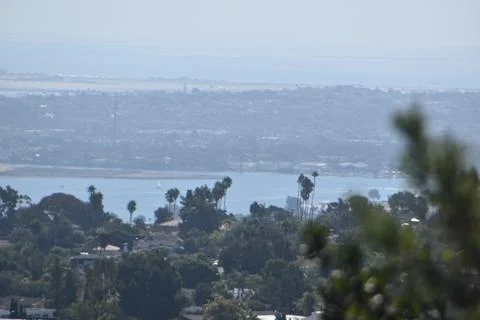 Mount Soledad breathtaking panoramic views from all directions Stock Photos