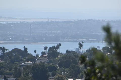 Mount Soledad breathtaking panoramic views from all directions Stock Photos