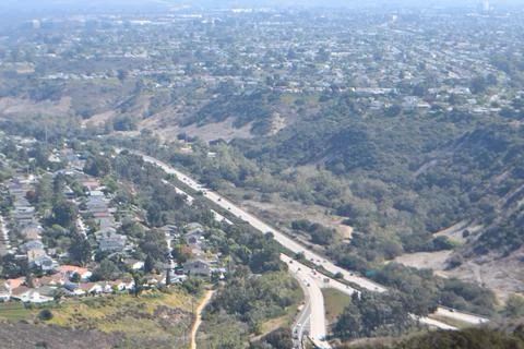 Mount Soledad breathtaking panoramic views from all directions Stock Photos