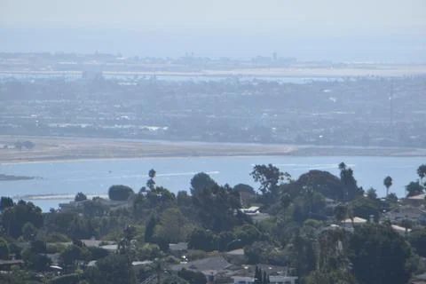 Mount Soledad breathtaking panoramic views from all directions Stock Photos