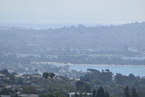 Mount Soledad breathtaking panoramic views from all directions Stock Photos