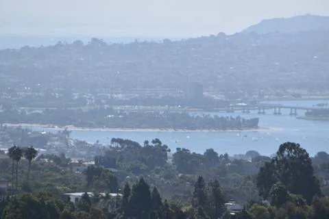 Mount Soledad breathtaking panoramic views from all directions Stock Photos