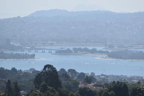 Mount Soledad breathtaking panoramic views from all directions Stock Photos