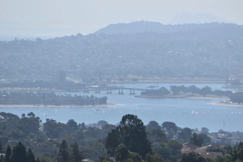 Mount Soledad breathtaking panoramic views from all directions Stock Photos