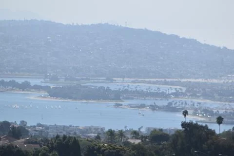 Mount Soledad breathtaking panoramic views from all directions Stock Photos
