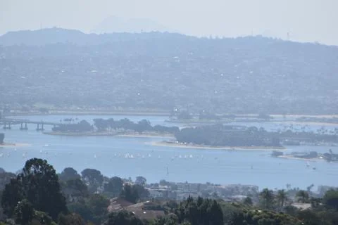 Mount Soledad breathtaking panoramic views from all directions Stock Photos