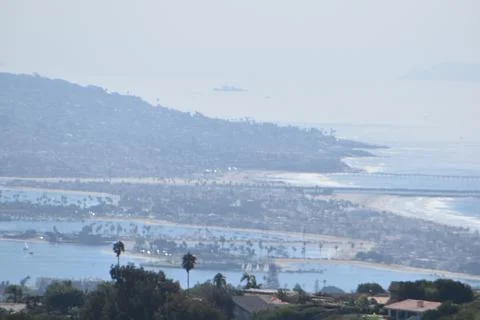Mount Soledad breathtaking panoramic views from all directions Stock Photos