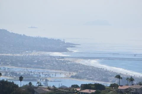 Mount Soledad breathtaking panoramic views from all directions Stock Photos