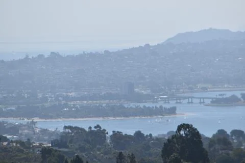Mount Soledad breathtaking panoramic views from all directions Stock Photos