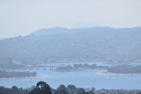 Mount Soledad breathtaking panoramic views from all directions Stock Photos