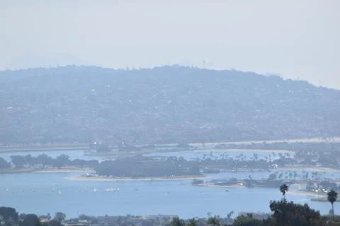 Mount Soledad breathtaking panoramic views from all directions Stock Photos