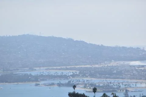 Mount Soledad breathtaking panoramic views from all directions Stock Photos