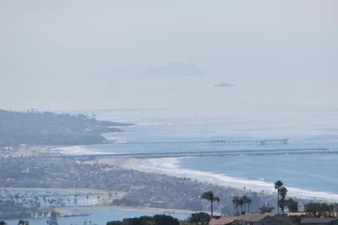 Mount Soledad breathtaking panoramic views from all directions Stock Photos